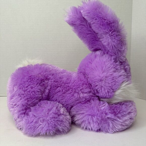 Chrisha Playful Plush, 12" Purple Stuffed Bunny Rabbit w/Carrot 2009 CLEAN - Picture 7 of 11